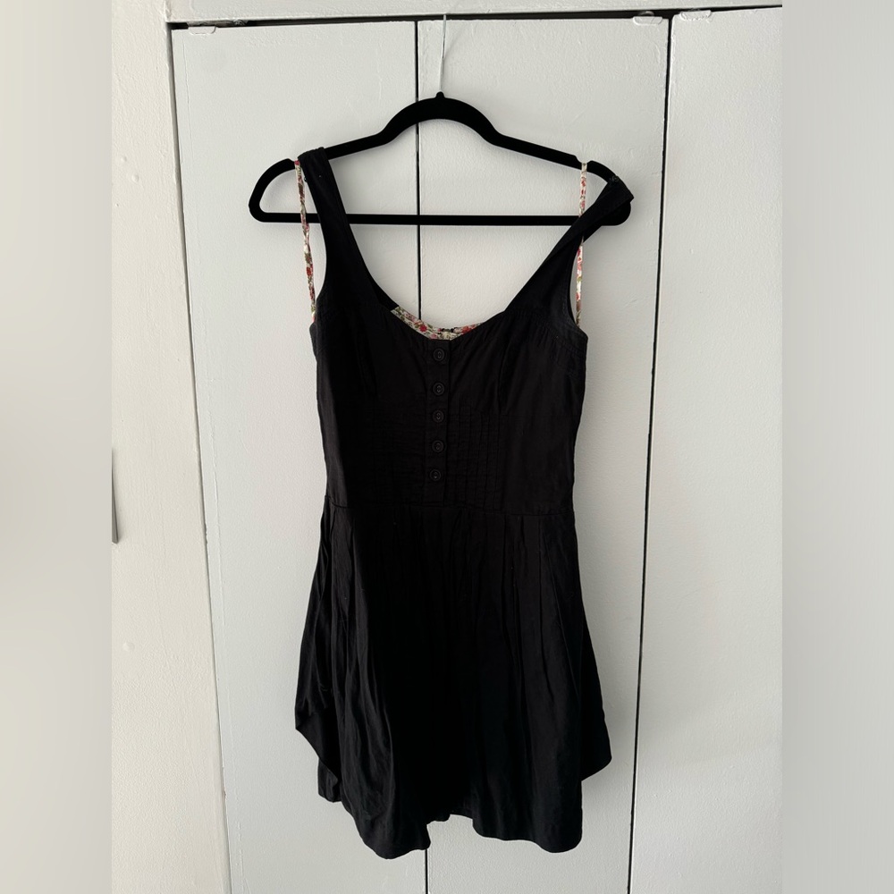 Anthropologie, small black bubble dress, vintage